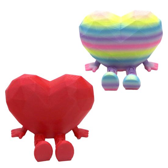 2ks Srdce Figurka na Stůl Sada Interaktivní Pohyblivé Nohy A Ruce Ozdoba Jedinečný Symbol Lásky Ozdoba Kancelář Domov Dekorace Dárek