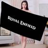 R-ROYALS E-ENFIELDS Logo Asciugamano da Spiaggia in Microfibra Assorbente Asciugatura Rapida Morbido Asciugamano per Yoga Nuoto Resort Alpinismo