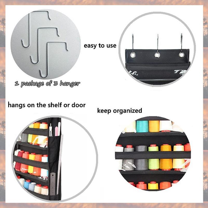 2025 Trend Hangende Garen Opberg Organizer, 5 Lagen Over De Deur Haakzak Met Duidelijke Diepe Zakken