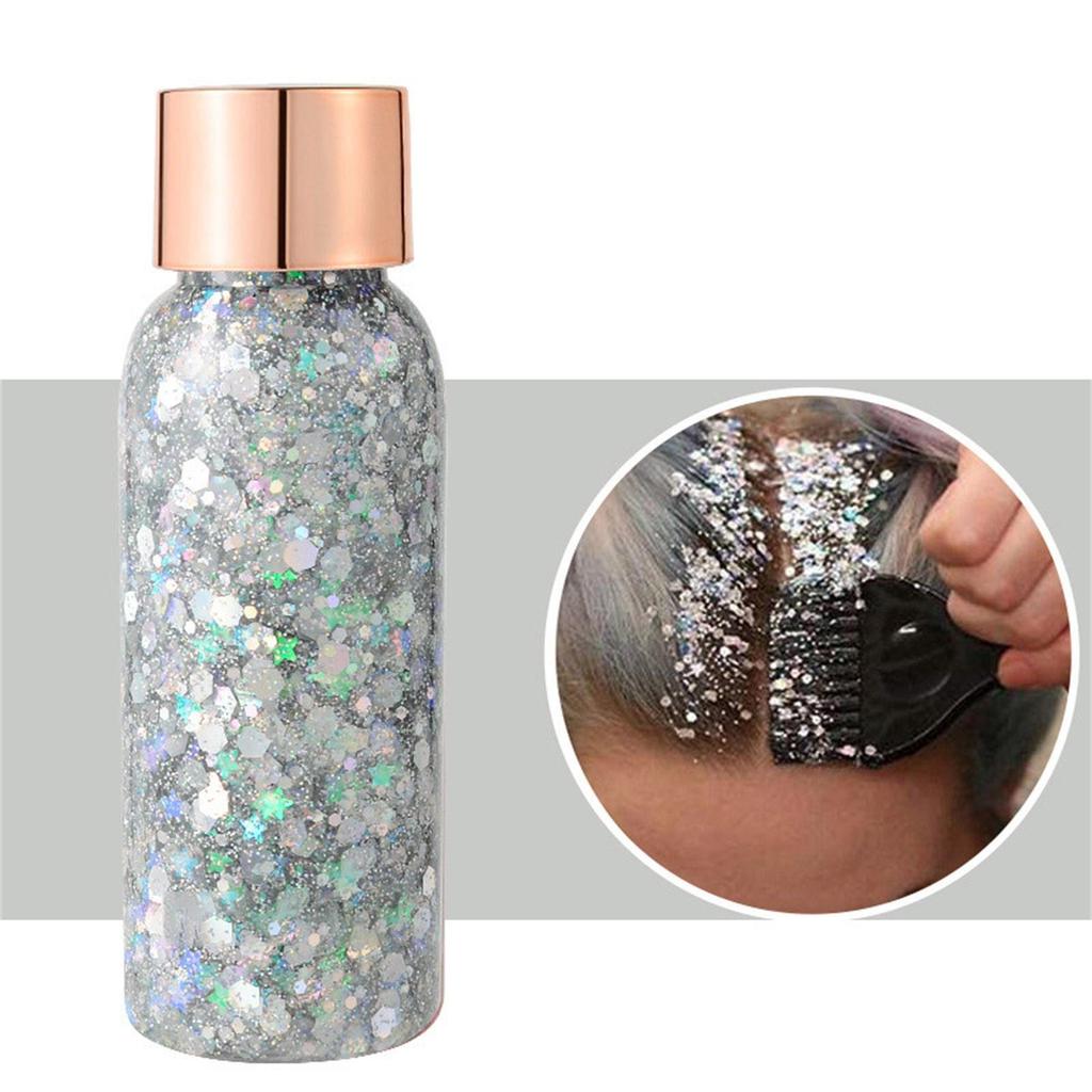 Body Glitter Gel Face Glitters Body Gel Sequins Tekuté oční stíny Chunky Glitter