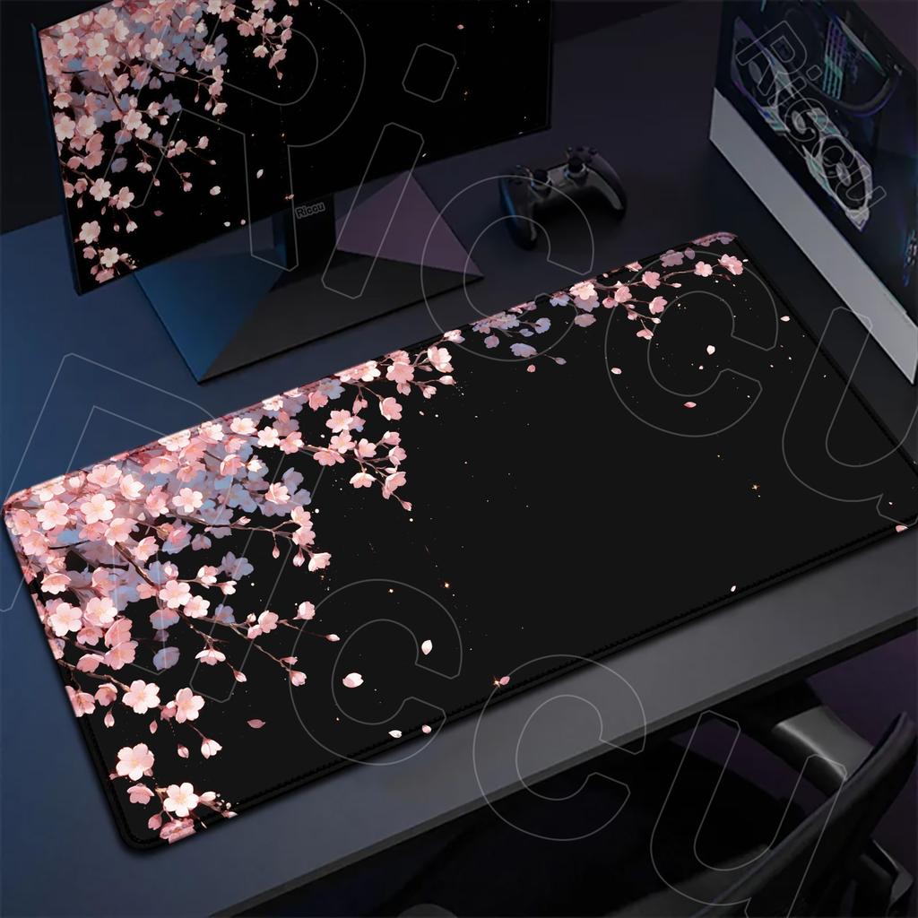 HD XXL Sakura Desk mat Japan Cherry Blossom Placemat MousePad Gaming Mouse pad Keyboard Pad Office Mats 400x900mm Carpet Laptop