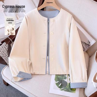 Women's Sybilla Color-block Round Neck Loose Cardigan