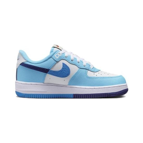 Nike Force 1 LV8 Low Split Light Photo Blue DX2164-100 Niños 11C-3Y