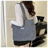 Ladies Bag Corduroy Shoulder Bag Tote Bag Handbag For Casual Outings Travel Office
