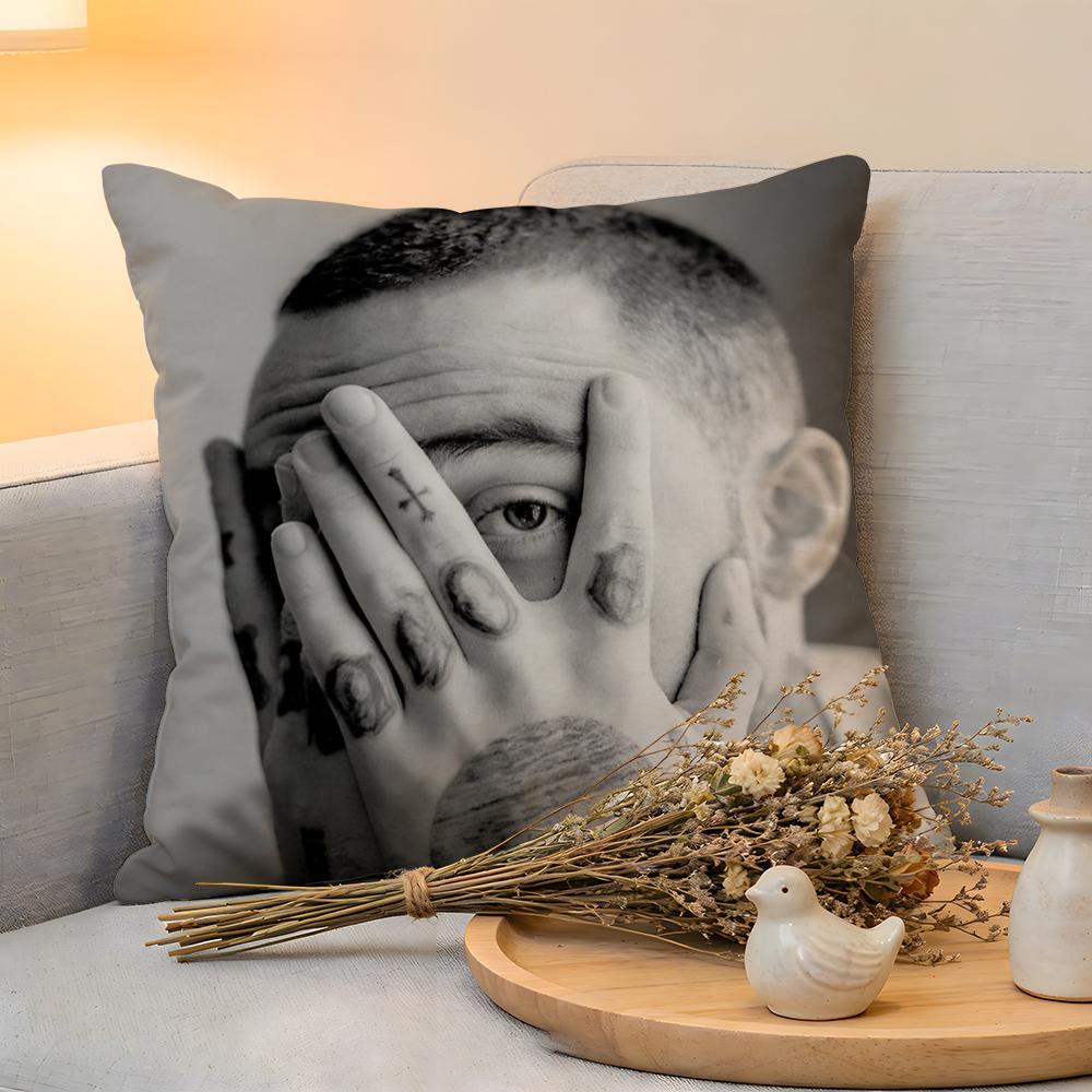 Cushion Cover Linen SkinFriendly Soft Decorative Case For Sofa Home Decor Singer Hot MMac Miller Pillow Cover