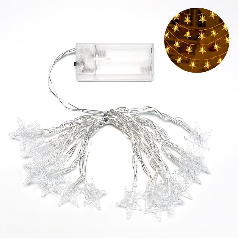 

20 светодиодных гирлянд, рождественская звезда, декоративный ночник, атмосферная лампа, для спальни, вечеринки, Рождества, праздника, домашнего декора
