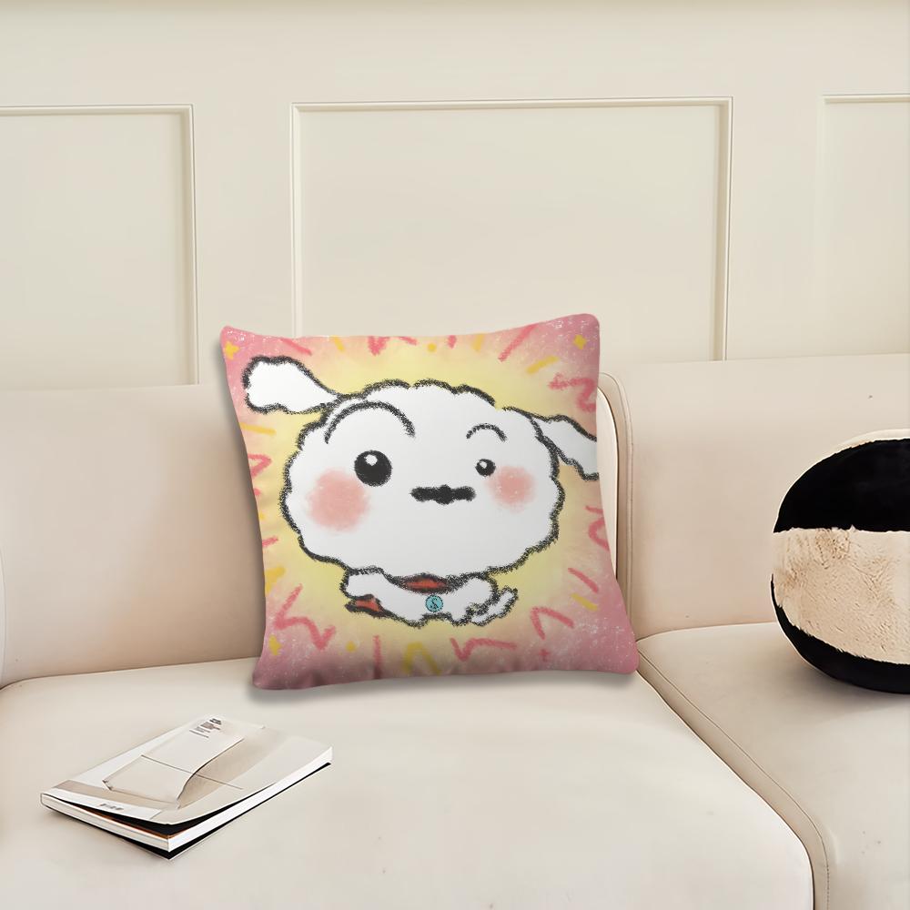 Cartoon C-Crayon S-Shin-chan Nohara Shiro Cute cushion cover Living Room Headboard Office Bedroom Sofa Nap Time Pillow Case