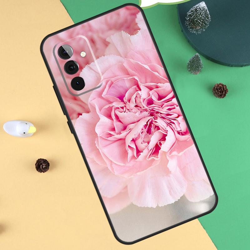 Elegant Pink Purple Peony Flower Case For Samsung Galaxy A55 A35 A25 A15 A51 A71 A12 A32 A52 A13 A33 A53 A54 A34 A14 Cover