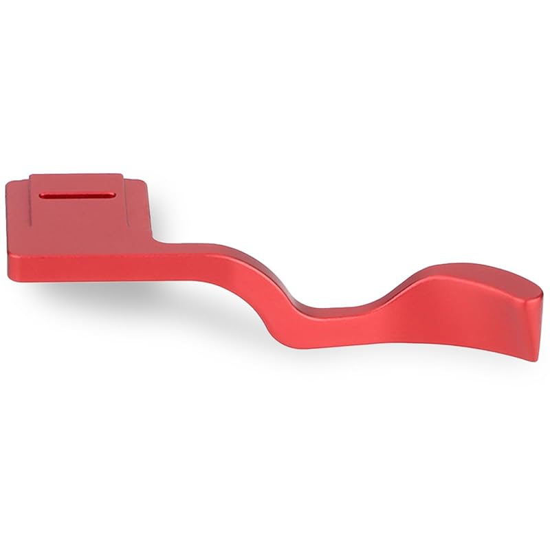

Haoge THB-XT5R thumb up rest fujifilm Fuji X-T5 for camera metal hot shoe hand grip red