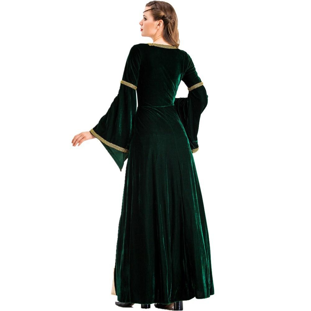 Halloween Greek Muse Court Princess Queen Costume, Retro Dress Drama Stage Play Costume