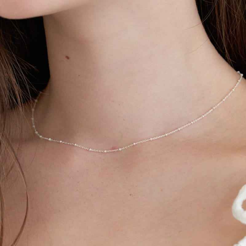 

leeENoir Simple Twinkle Necklace SILVER