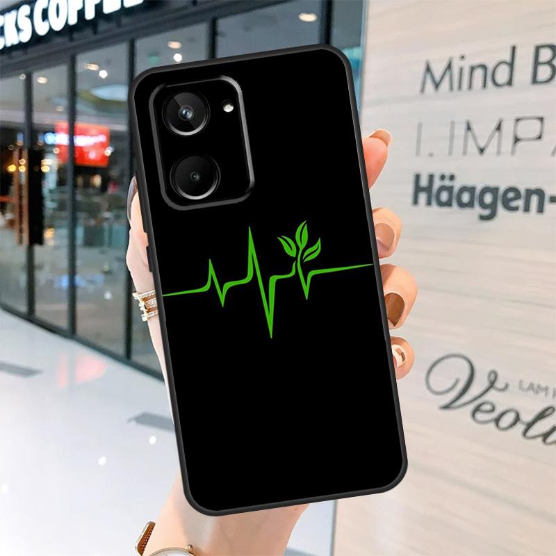 Vegan Pattern Case For Realme 15 Pro 14 13 11 12 Pro Plus GT7 GT6 C55 C51 C53 C35 C33 C61 C65 C67 C71 C75