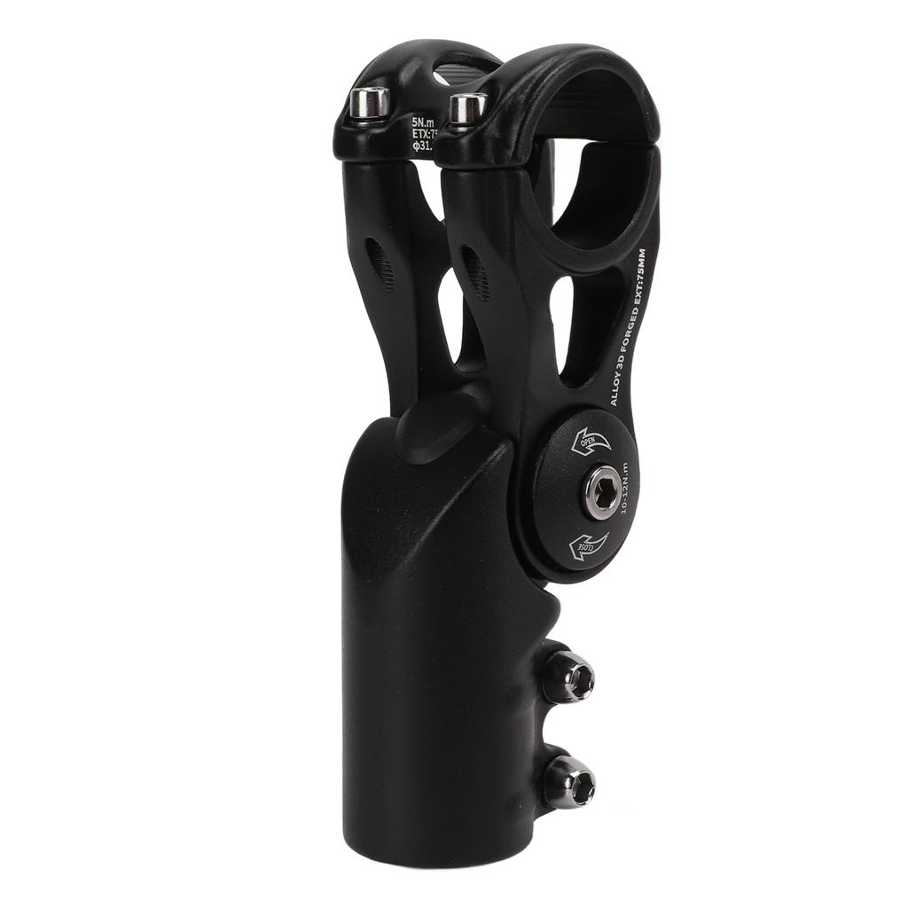 Bike Stem Angle Adjustable Height Riser 31.8x75mm Stem Mountain Bicycle Cycling Parts