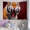 Tiger Pattern Anime Tapestry Indian Buddha Wall Decoration Witchcraft Bohemian Hippie Wall Hanging Sheets