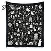 DIY Coloring Projects for Teens Halloween Blanket Throw Blanket with Ghost Patterns Color Your Artistic Bedroom Decor Accessories Own Washable Cozy