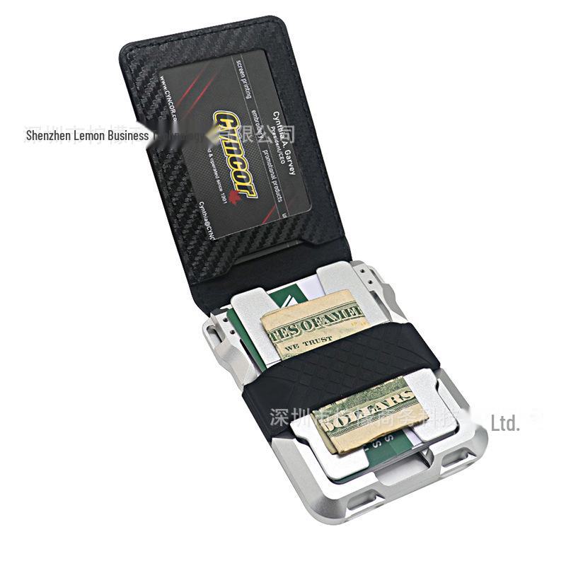 Metal RFID Card Holder - Anti-Theft Aluminum Alloy Wallet for Credit and Bank Cards