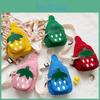 Adorable Strawberry Children Canvas Mini Purse Zipper Storage Travel Activities