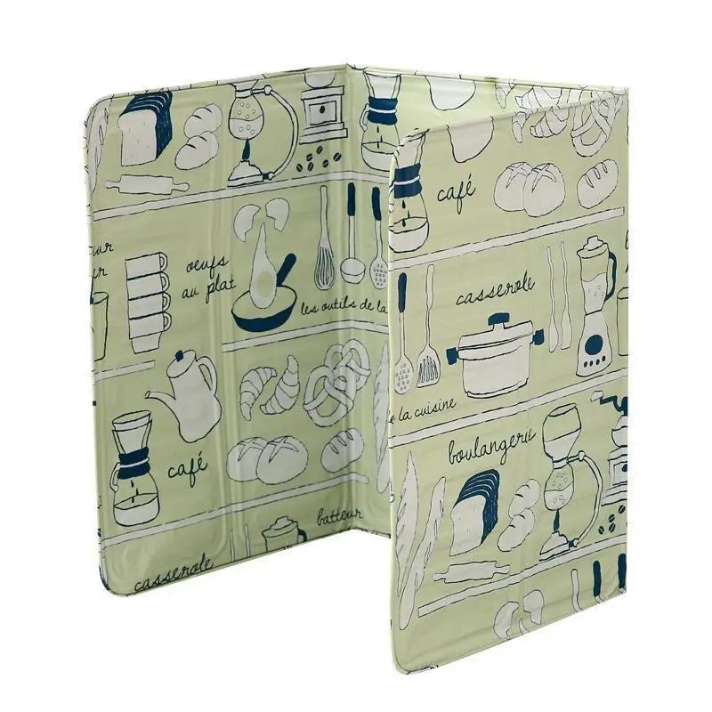 Anti-oil Splash Device Kitchen Cooking Oil Baffle Anti-oil Smoke High Temperature Resistance Aluminum Foil Folding Baffle Plate