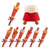 Chinese New Year Plush Candied Haws Ornament Cute Furry Simulated Candied Haws Decoration for Spring Festival Party Supply
