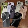 Comes with lens film, suitable for Apple 16promax mobile phone case iphone15 Aurora colorful anti-fingerprint CD pattern
