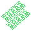 10pcs Bike Motorcycle Phone Mount Tether Silicone Handlebar Cradle Holder Band for Mountain Road BicycleGreen