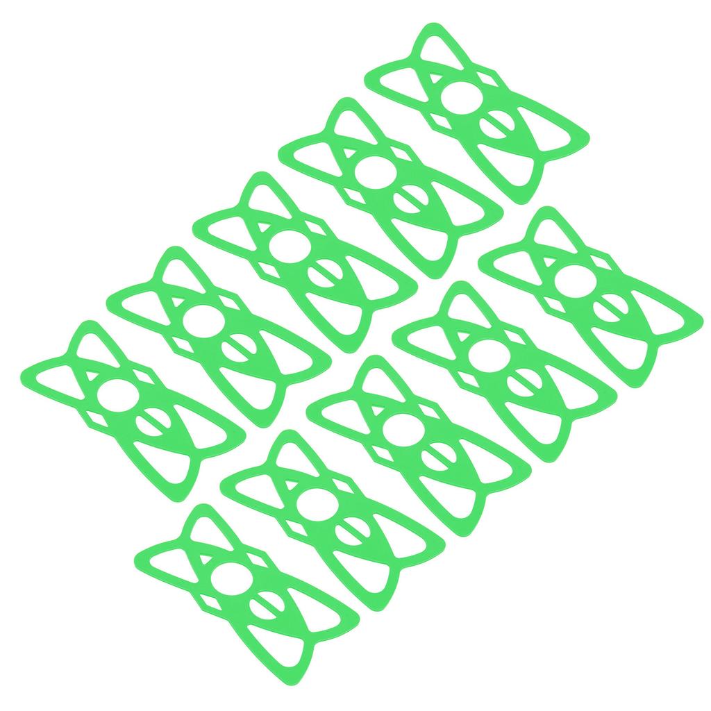 10pcs Bike Motorcycle Phone Mount Tether Silicone Handlebar Cradle Holder Band for Mountain Road BicycleGreen