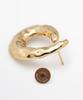 Massimo Dutti Textured Hoop Earrings