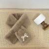 Thick Warm Children Winter Scarf Plush Shawl Scarves Cute Cross Neck Scarf