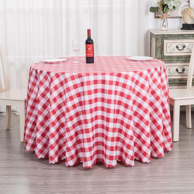 Modern Plaid Table Cloth Polyester Round Tablecloth For Tea Table Dinning Cover Home Decor