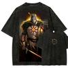 Classic ARPG Soulslike Game Dark Souls Graphic Print TShirt Unisex Women Vintage Washed Cotton Loose Oversized Top Summer New Tee