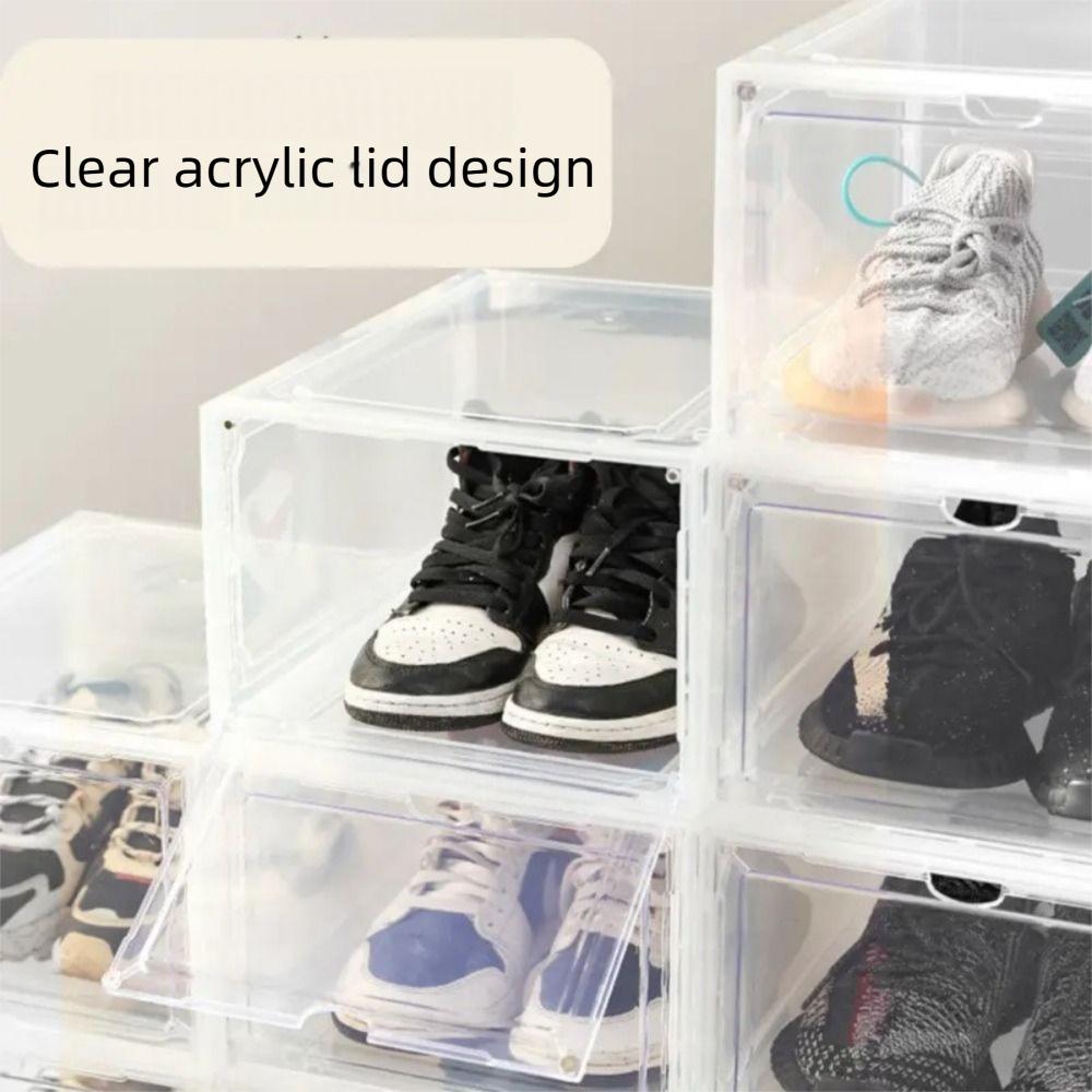 Transparent Storage Box Acrylic Shoe Cabinet New Basketball Shoe Box Household Dormitory
