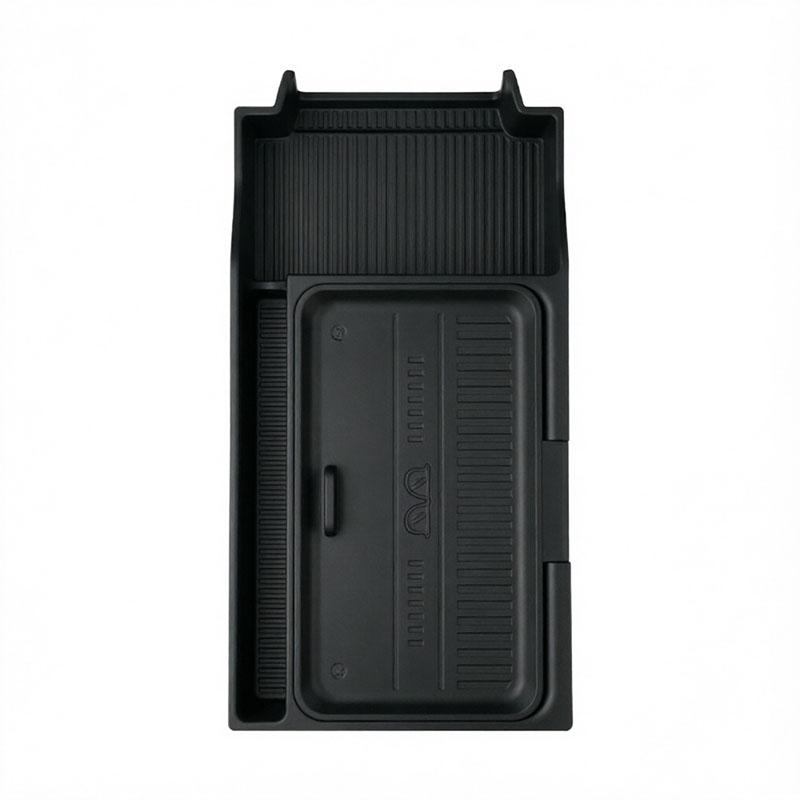 Car Armrest Storage Box for Toyota RAV4 2026 Center Console Double-layer Tray Silicone Organizer Stowing Tidying Accessories
