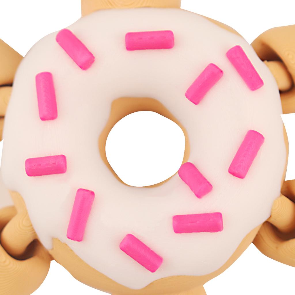 Doughnut Turtle Animal Model, Creative Desktop Novelty Decoration, 3D Printed Office Irritable Manual Stress Relief
