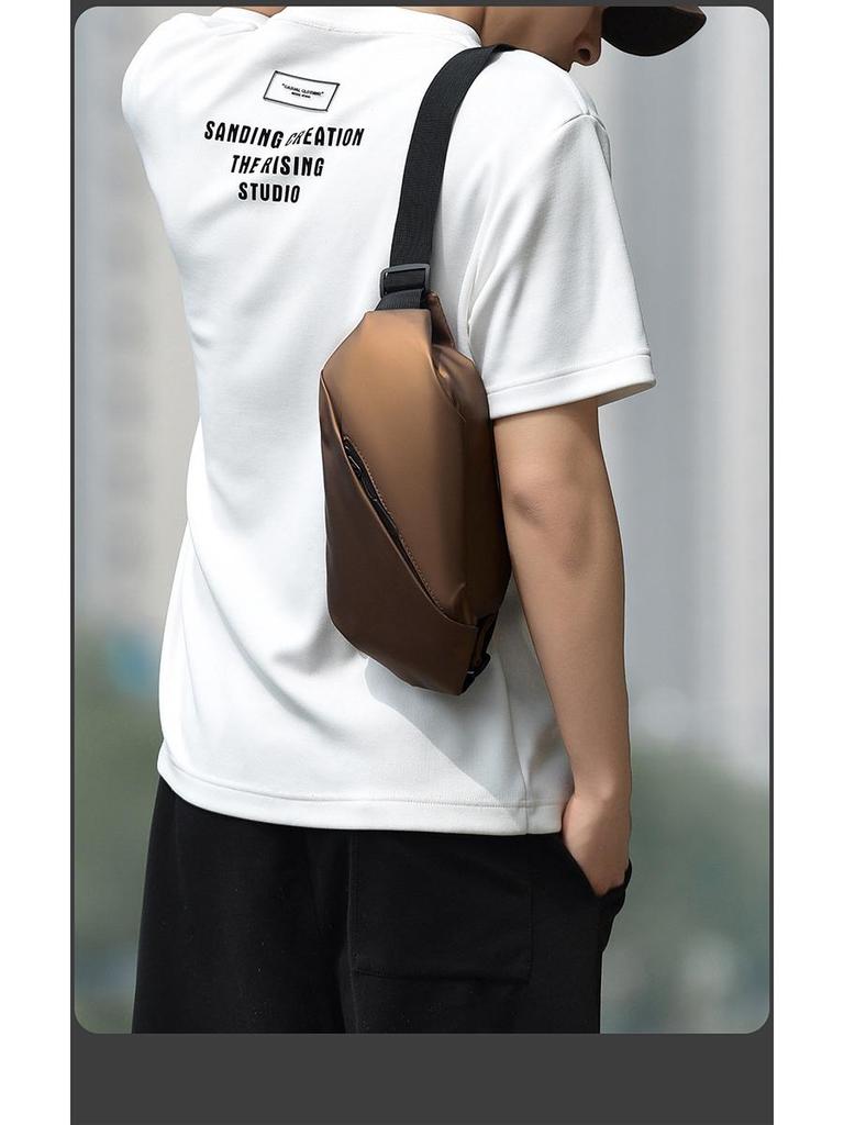 Men's Versatile Crossbody Chest Bag - Functional, Fashionable, Casual Commuter Waist Bag