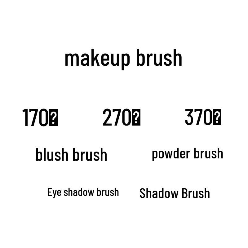 Assorted Makeup Brushes Collection