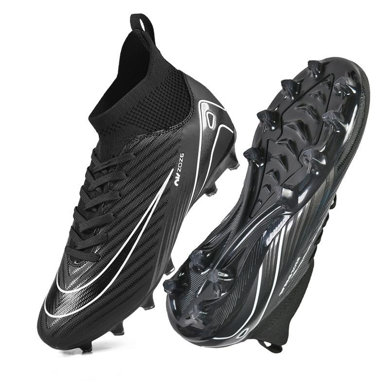 New High-top AG Long Nails TF Broken Nails Outdoor Grass Training Adult Children Youth Game Football Shoes