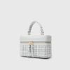 Cross-mirror box bag, small square bag, shoulder messenger women's bag, fashionable versatile handbag, niche