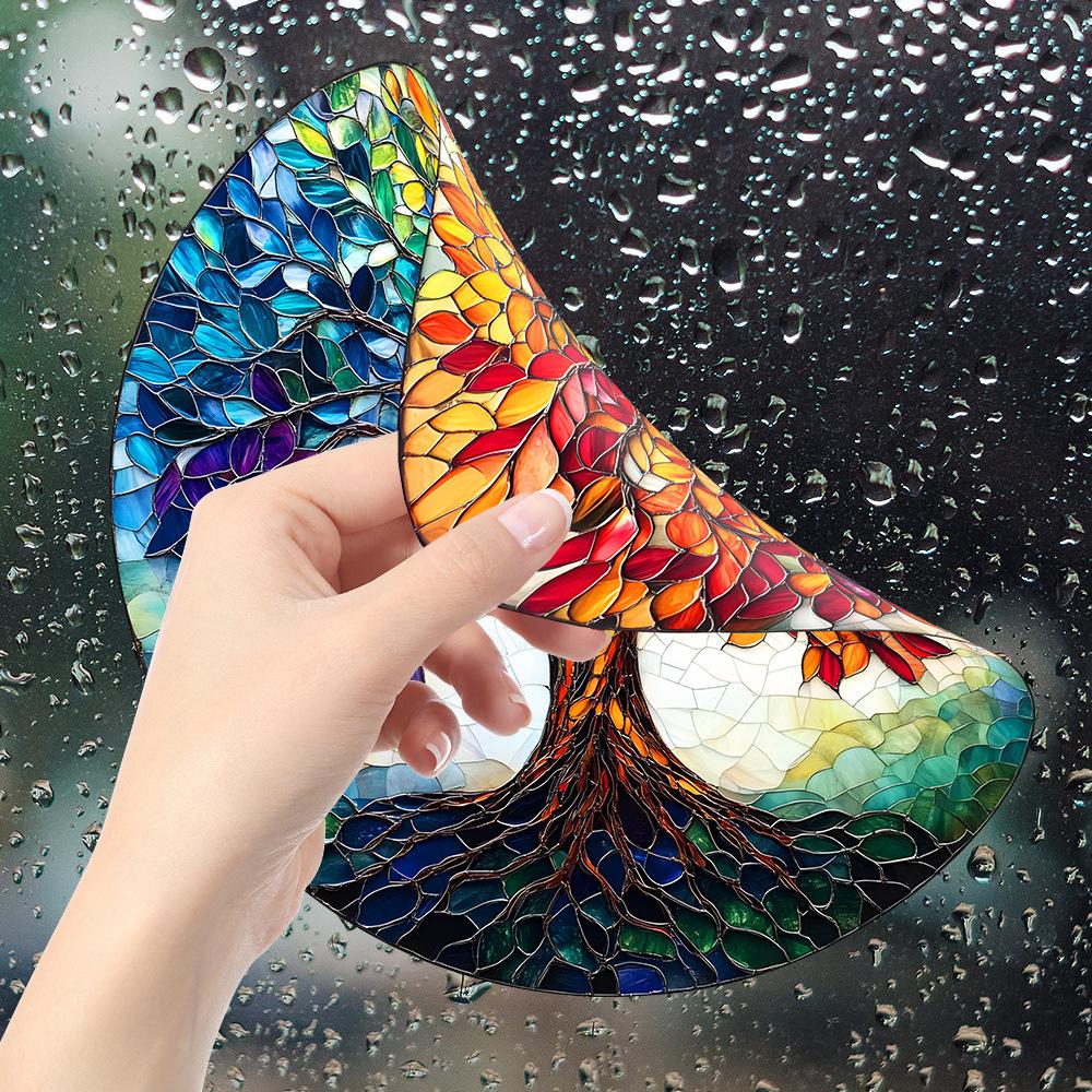 Creative Life Tree Balcony Glass Window Home Beautification Decoration Static Window Stickers