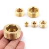 1/8" 1/4" 3/8" 1/2" Npt Brass Internal Hex Thread Socket Pipe Plug