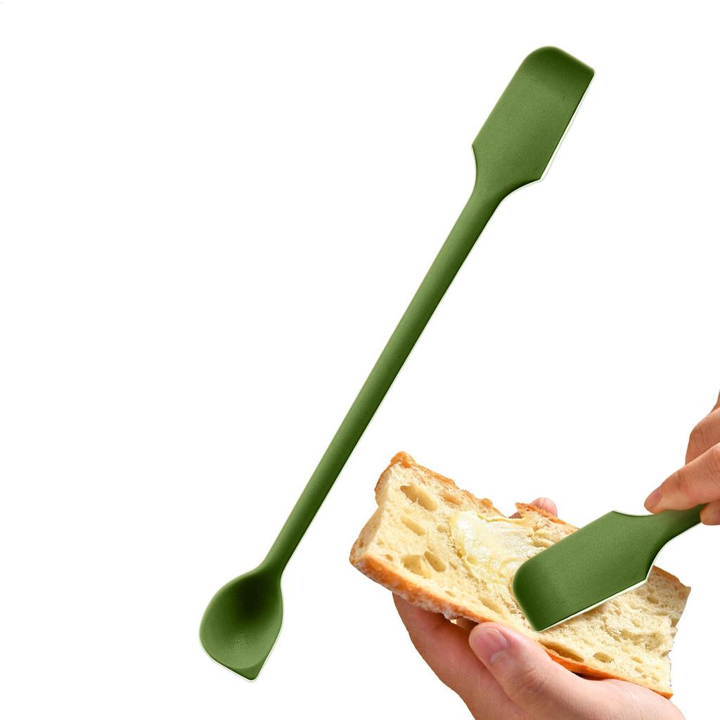 Doppelköpfiger Silikonspatel Schaber Allzweck-Küchenwerkzeug für Gläser Kuchen Butter Antihaft Flexibles Back- & Kochgerät