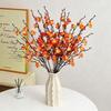 6PCS Plastic Artificial Plum Branches Lifelike Fake Silk Flower  Wedding Ceremony