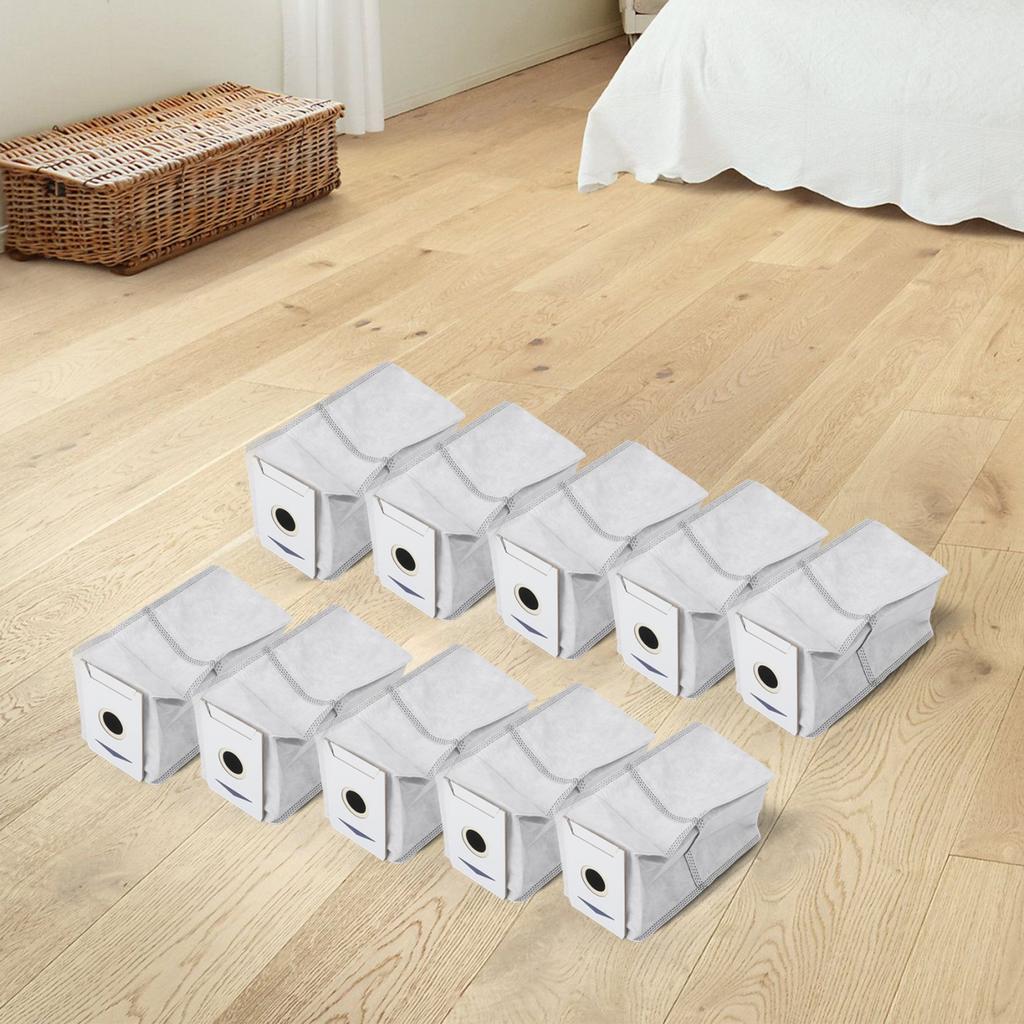 For Ecovacs T30S Compatible Replacement Dust Bags 10 Pack Non Woven Fabrics