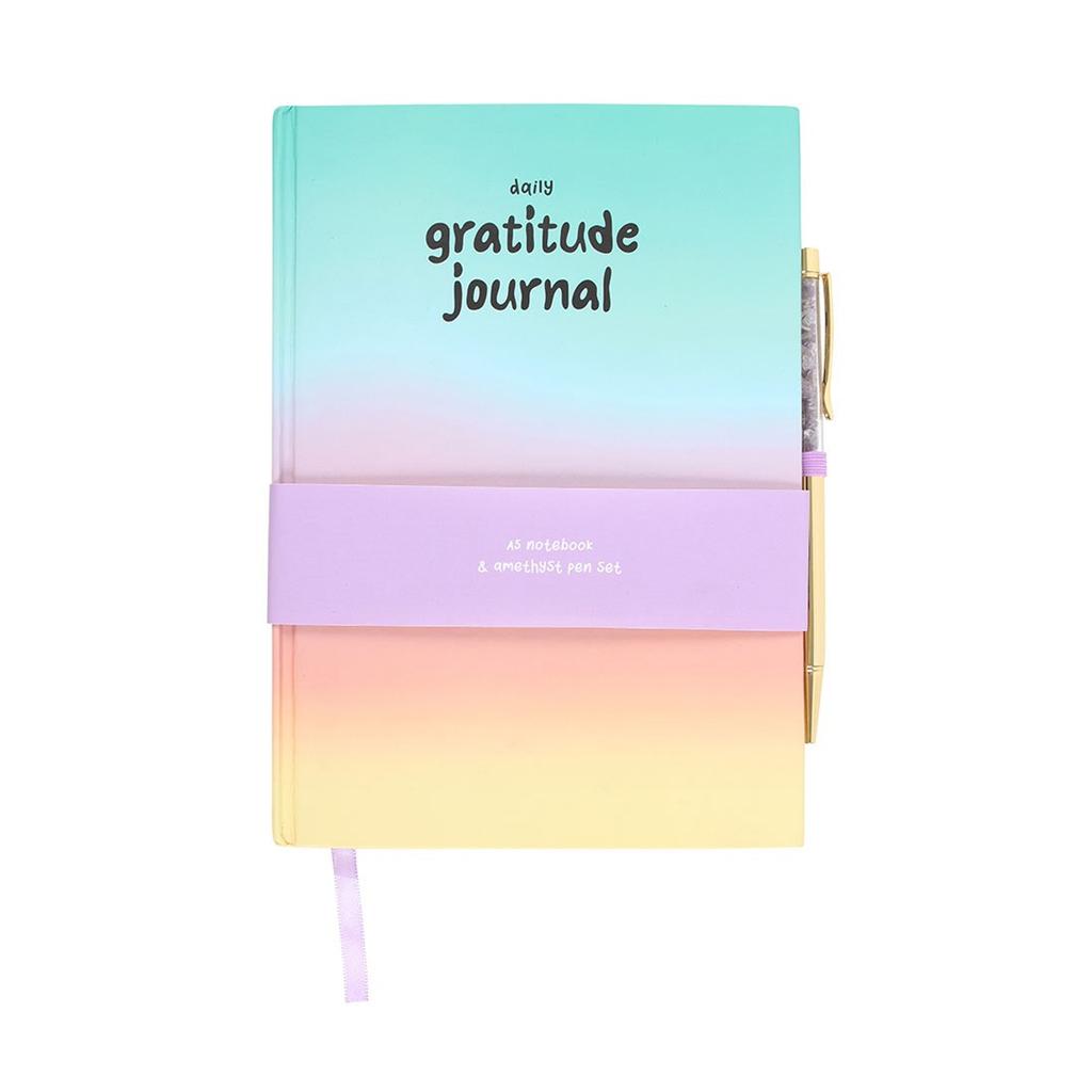 Something Different Gratitude Amethyst Diary And Pen