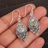 Gema Turquesa Cobre Etíope Joyería de Plata de Ley 925 Pendientes Elegantes EE-85-33