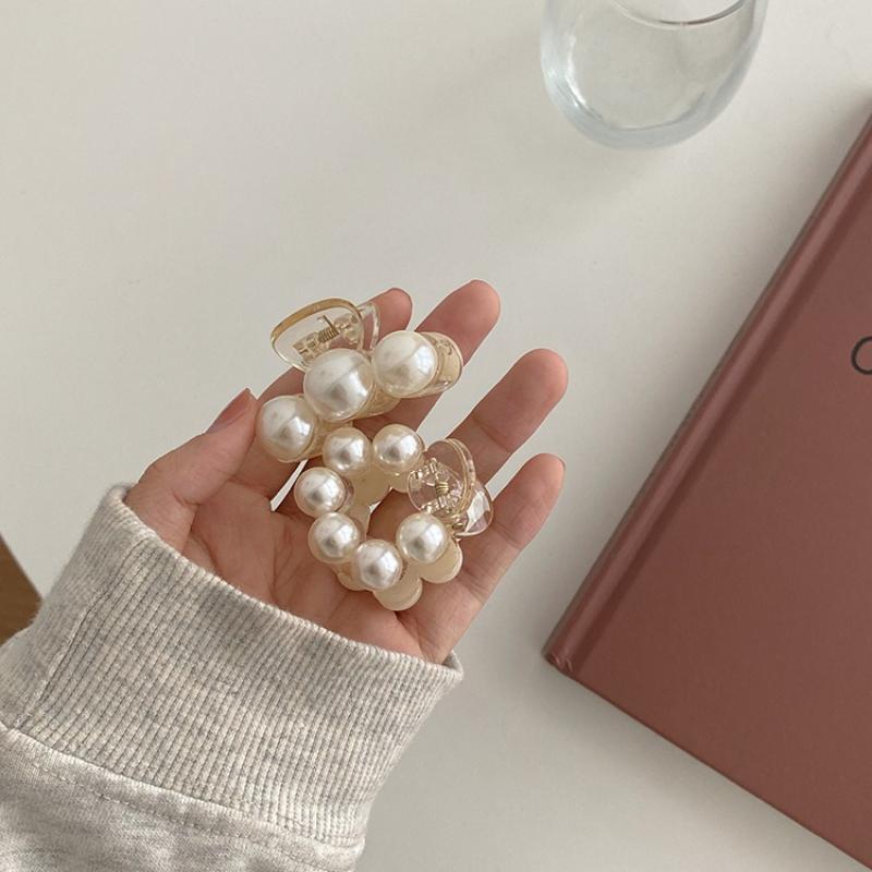 Mini Fermaglio Per Capelli con Perla, Temperamento Minimalista, Fermaglio Per Capelli con Perla Versatile, Raffinato Per Frangia Laterale e Acconciatura Sulla Nuca