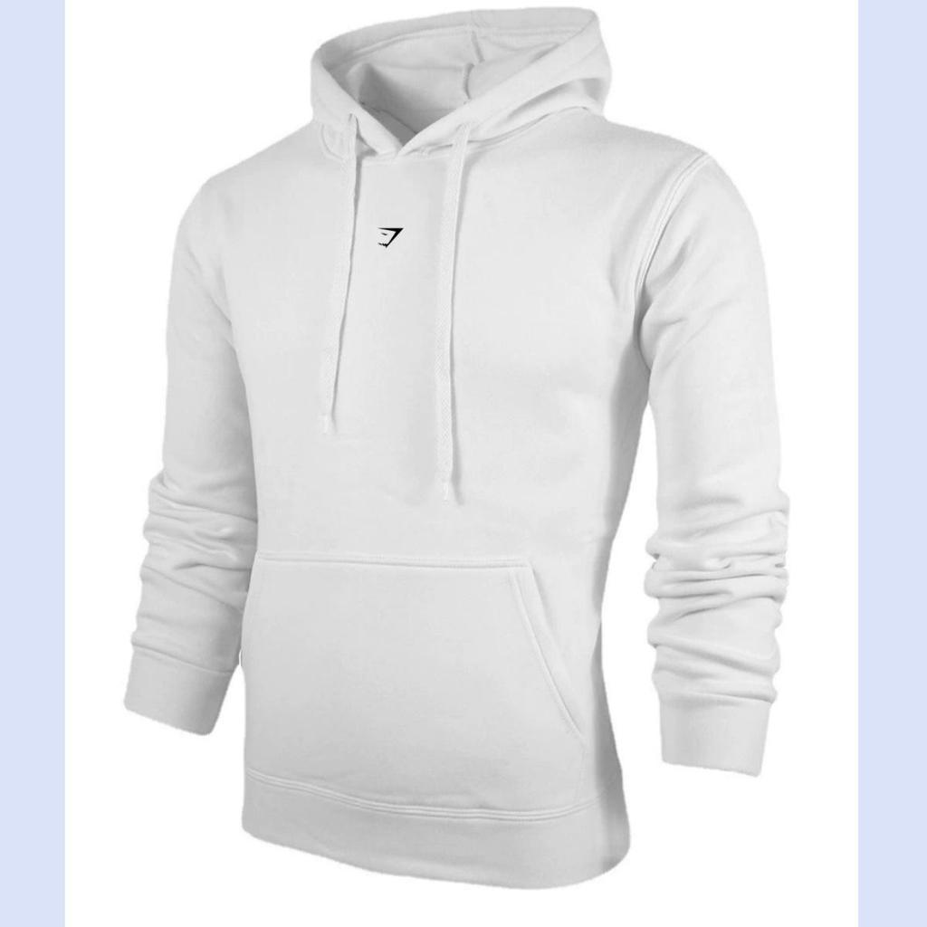 Gymshark Shark Hoodie: Warm, Casual, Loose-Fit, Brushed, Drop Shoulder, Autumn/Winter.