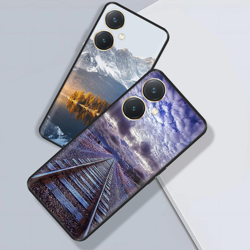 For Vivo Y27 5G Case New Design Soft Cover Slim Case For VivoY27 5G V2302 V2322 Cases Liquid Silicone Fundas For Vivo Y36 5G