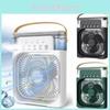 Mini Desktop Cooling Fan With Mist Spray Usb Powered Quiet Portable Air Conditioner For Dorm Room And Office In Five Colors