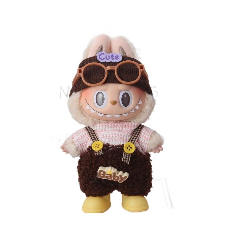 Lapupu 17cm Christmas Doll Clothes: First & Second Gen Sit-Sit Party Sweater