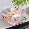 Adorable Pomeranian Puppy Blanket - Soft Cozy Throw with Pastel Colors, Perfect for Bedroom Decor, Unique Gift for Dog Lovers